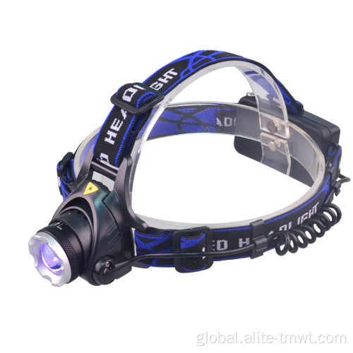 UV or Green LED Best Selling Rechargeable Zoom UV And White LED Headlamp Powerful Ultra Violet Tactical Headlight For Leak Detector Supplier